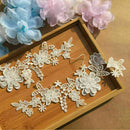 1Set*Flower Embroidery Motif Lace Applique Patch DIY ttkk Craf Sewing Trimm M4A9