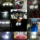 1pcs Motorcycle Motorbike Headlight Spot Fog Lights Head Front Work Light LED