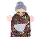 4pcs Little Red Riding Hood Wooden Headed Finger Puppets Fairy Tale Story