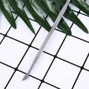 Dual-ended stainless steel triangle uv gel remover cuticle pusher nailart tooJ!j