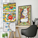 5D DIY Special Shaped Diamond Painting Cat Embroidery Mosaic Kit Home Decor