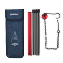 ShineTrip Adjustable Outdoor Campfire Picnic Tripod Camp Equipment (Red) A