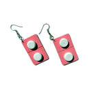 Fashion Cute Wooden Capsule Drop Earrings Funny Lovely Pills Medicine Dangl V7O3