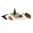 Ultimate Beard Care Conditioner Kit for Men Softens Smoothes Beech Bristle Brush