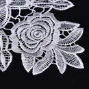 1X Embroidered Floral Lace Neckline Neck Collar Trim Clothes Sewing Patch li