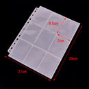 10 Sheets/90 Cards Replaceable Board Game Cards Holder PP Game Cards Page FT