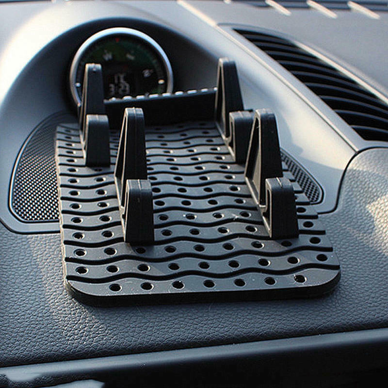 Car Ornament Silicone Automobiles Dashboard Anti Slip Mat Double-sided Pad