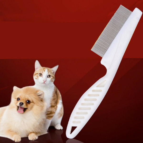 Metal Nit Hair Comb with Handle Remove Head Lice Eggs for Kids Pet Effec TGI