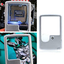 3X 6X Credit Card Loupe Magnifier Glass Square Microscope with LED Light