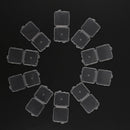 10pc Ultra-thin hard micro sdhc tf ms memory card storage box protector cas&M
