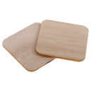 100 Pieces Blank Wood Squares Unfinished Wood Pieces Cutouts for DIY Pyrography