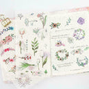 6Sheets Natural Diary Stationery DIY Scrapbooking Adhesive Stickers S2 T8Y4 J4Z1