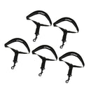 5Pieces Adjustable Saxophone Neck Strap For Sax Accessories Parts Black