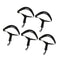 5Pieces Adjustable Saxophone Neck Strap For Sax Accessories Parts Black