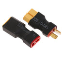 2Pcs T-Plug to XT60 Plug Connector for RC Battery Charger Adapter Socket