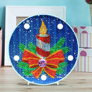 DIY LED Special Shaped Diamond Painting Christmas Candle Night Light Decor