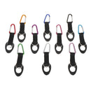 Hiking Water Bottle Holder Hook Belt Clip Aluminum Silicone Carabiner Key R TE