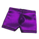 1/6 Scale Male Artificial Leather Shorts Purple & Golden for 12'' Hot Toys