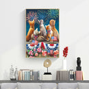 DIY Five Cats Full Drill Round Diamond Painting Bead Art Mosaic Home Decor