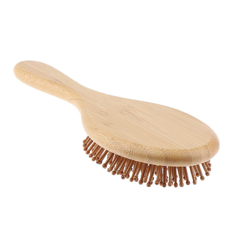Durable Handmade Natural Bamboo Massage Scalp Brush,Travel Comb Hairdressing