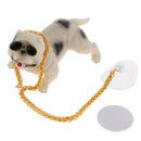 1xCool Bully Dog Car Dashboard Decorative Interior Display Ornaments-White