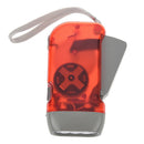 RED 3 LED Hand Press No Battery Wind up Crank Camping Outdoor Flashlight Li