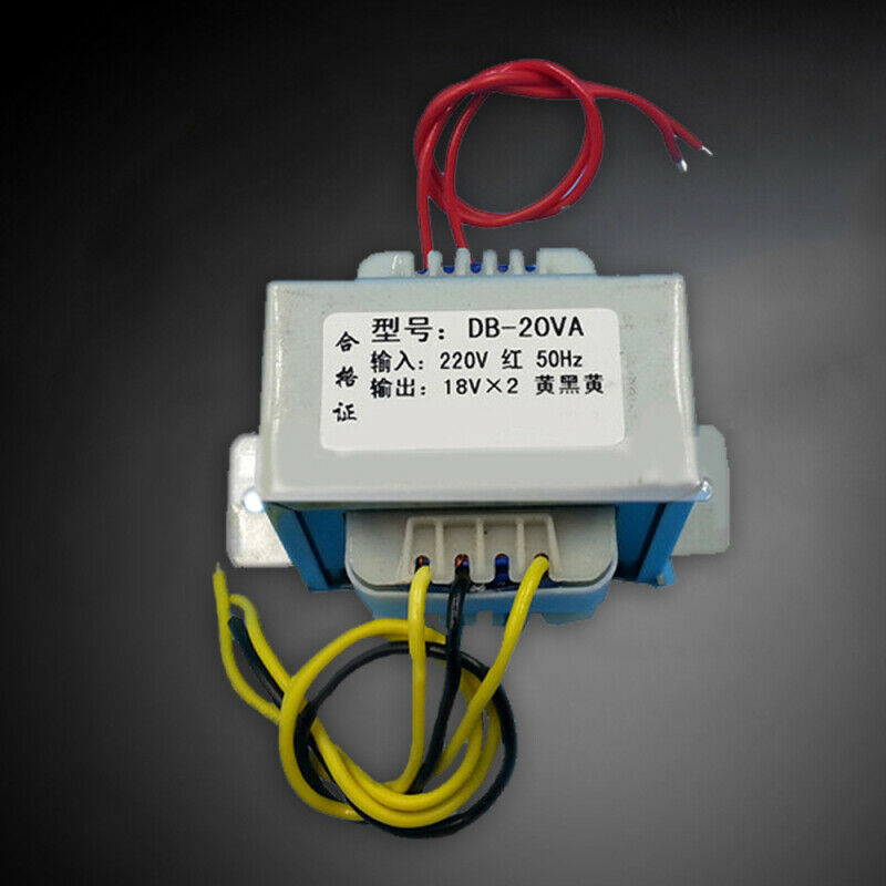 20W Dual 18V 18V*2 Power Transformer Input AC 220V/50Hz Output AC 18V-0-18V EI57