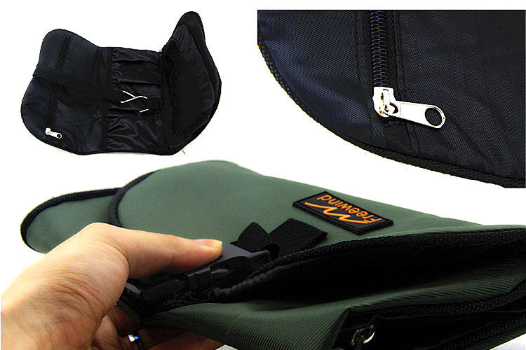 Outdoor Travel Picnic Sports Portable Folding Toiletry Bag Army Green Unisex