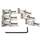 6pcs Guitar Bridge Saddles + 3R3L Guitar Tuning Pegs for   Guitar