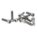 10pcs M6*25 Titanium Alloy Screws Hexagon Cap Head Socket Allen Key Bolt