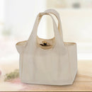 Pouch Cotton Blend Large Capacity Shopping Bag Double Handles Foldable Reusable