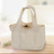 Pouch Cotton Blend Large Capacity Shopping Bag Double Handles Foldable Reusable