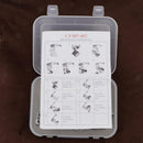 7Pcs Sewing Hemmer Foot Domestic Cloth Strip Rolled Hem Presser Foot Set