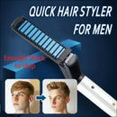 Quick Beard Straightener Multifunctional Hair Comb Curling Curler Show Cap