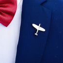 Novelty Brooch Collar Pin Aircraft Button Badge Pin Airplane Design for Jacket