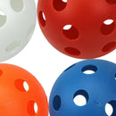 4 Pieces High Visibility Golf Balls with Holes for Indoor / Outdoor Swing
