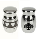 Tree of Life Heart Style Stainless Steel Keepsake Memorial Pet Cremation Urn