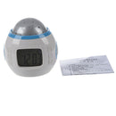 Music Starry Star Sky Projection Digital Alarm Clock Calendar Thermometer