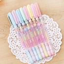 4pc Cute Highlighter Pen Marker Stationary Point Pen Ballpen 6 Colors MO