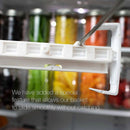 Fridge Organizer Drawer, Refrigerator Pull-Out Bin Adjustable, Installs Und