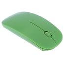 2.4GHz 1,000DPI Ultra-thin 3-Button Wireless Photoelectric Mouse (Green)
