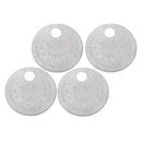 4x Spark Plugs Gapper Round Coins Type 0.5 To 2.4 Mm