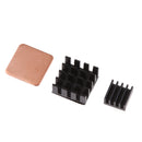 3Pack Heat Sink Aluminum +Copper Cooling HeatSink Radiator For Raspberry Pi