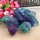 1x Big Natural Fluorite Quartz Crystal Stones Rough Polished Gravel Specimen