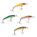 4pcs 7cm 4g Popper Floating Hard Plastic Fishing Lure Bait Hook