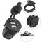 12V-24V 2 USB Port Car Charger Cigarette Lighter Socket Power Adapter +Wire Fuse