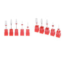 Set Of 10 Ceramic Drill Bits For Reshaping Acrylic UV Nails For