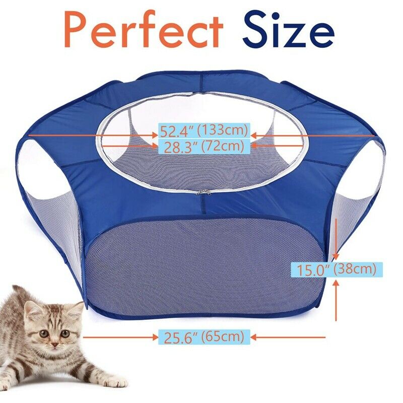 Small Animals Playpen Breathable & Waterproof Small Pet Cage Tent with ZippeZ9X2