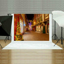 Christmas Street Photography Background Cloth Backdrop Photographic Props