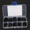 250Pcs Black Nylon Washer Flat Washer Assortment Kit M2 M2.5 M3 M4 M5 M6 M8